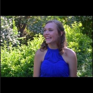 Navy blue prom dress